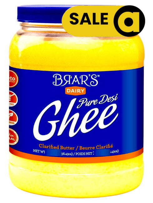 Brar - Pure Desi Ghee Clarified Butter - 800gm - apniroots Grocery