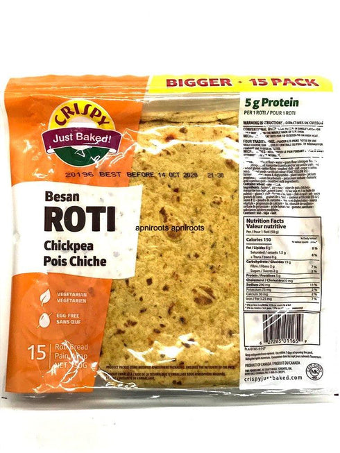 CRISPY BESAN ROTI 15 PK - apniroots Grocery