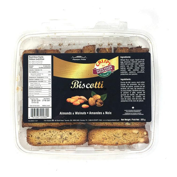 Crispy - Biscotti Almonds And Walnuts - 325gm - apniroots Grocery