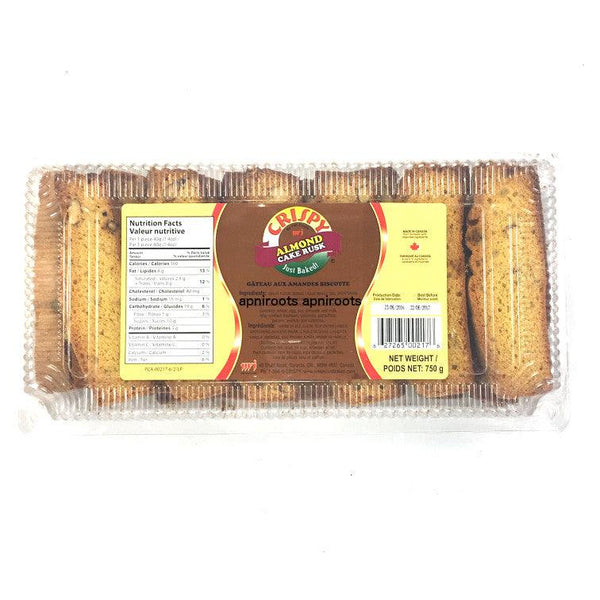 Crispy - Cake Rusk Biscotte Almond - 750gm - apniroots Grocery