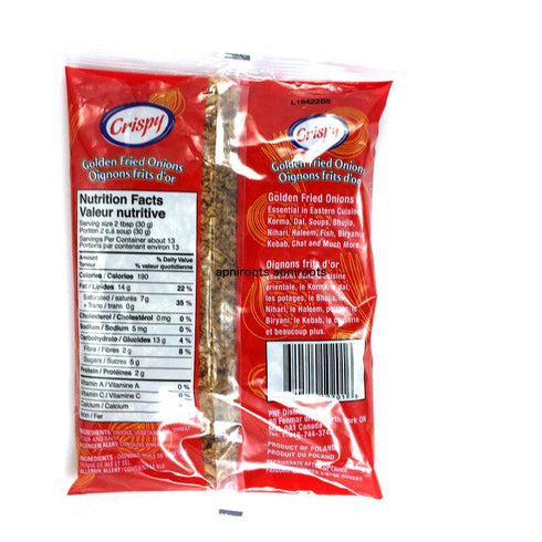 Crispy - Golden Fried Onions - 400gm - apniroots Grocery