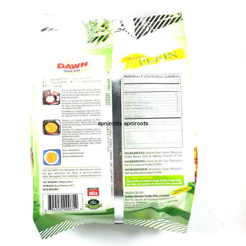 Dawn - Plain Paratha - 2.4kg 30 - apniroots Grocery
