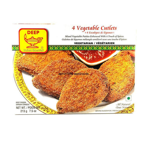 Deep - 4 Vegetable Cutlets - 213gm - apniroots Grocery