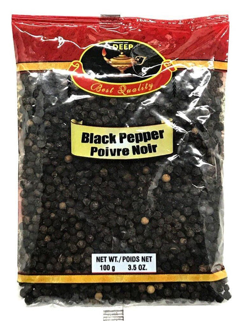DEEP BLACK PEPPER WHOLE 100GM - apniroots Grocery