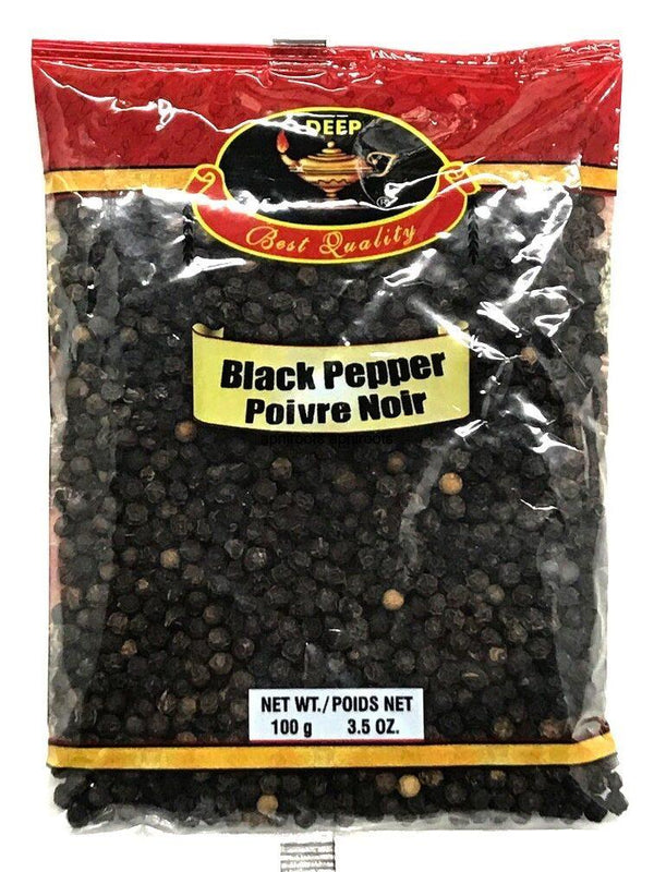 DEEP BLACK PEPPER WHOLE 100GM - apniroots Grocery