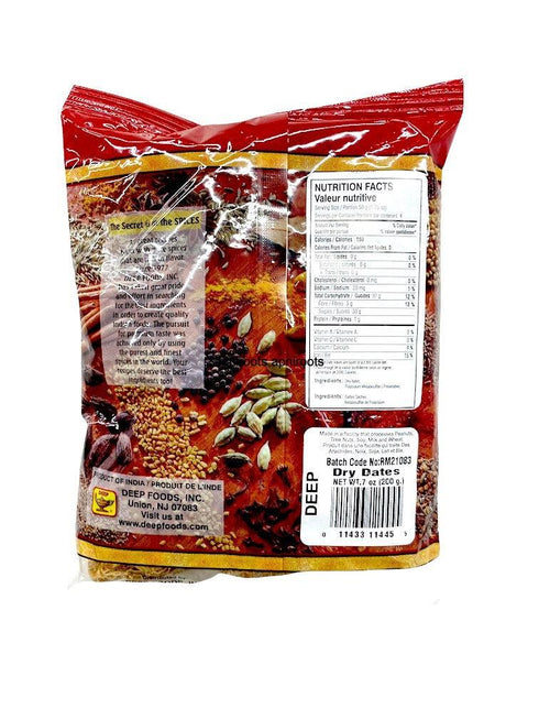 DEEP DRY DATES 200GM - apniroots Grocery