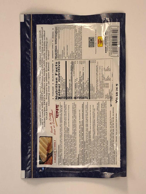 DEEP GREEN CHILI WAFER PAPAD - apniroots Grocery