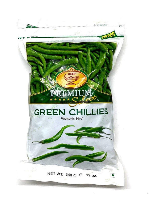 DEEP GREEN CHILLIES 340 G - apniroots Grocery