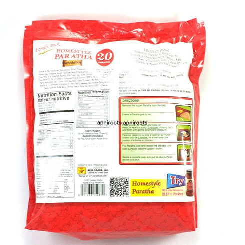 Deep - Homestyle Paratha - 1.3kg 20 - apniroots Grocery