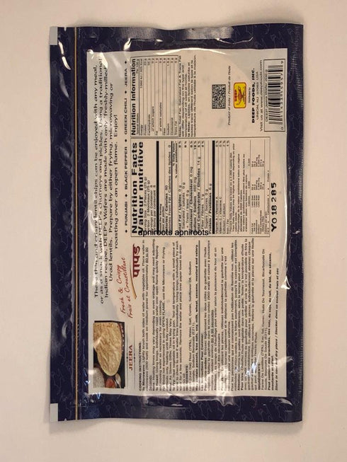 DEEP JEERA WAFER PAPAD - apniroots Grocery