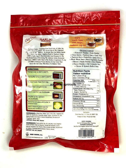 DEEP NAAN GARLIC 4PC - apniroots Grocery