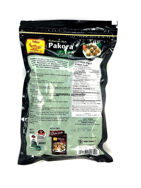 DEEP PAKORA SPINACH 10OZ - apniroots Grocery
