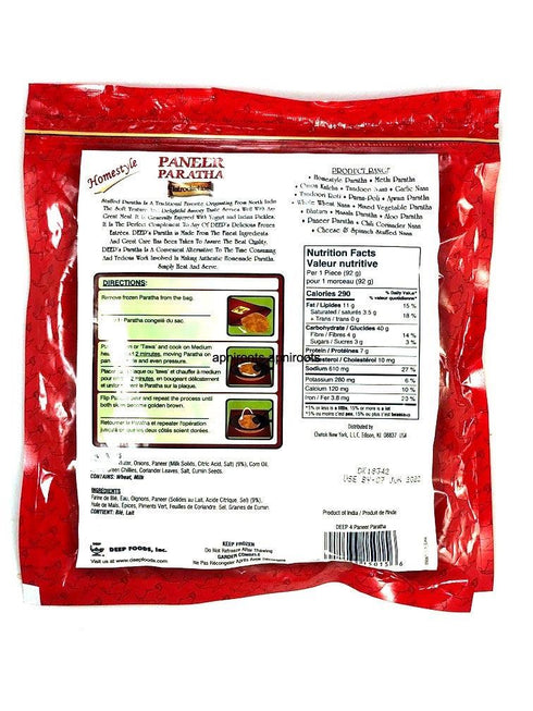 DEEP PARATHA PANEER 4PC - apniroots Grocery