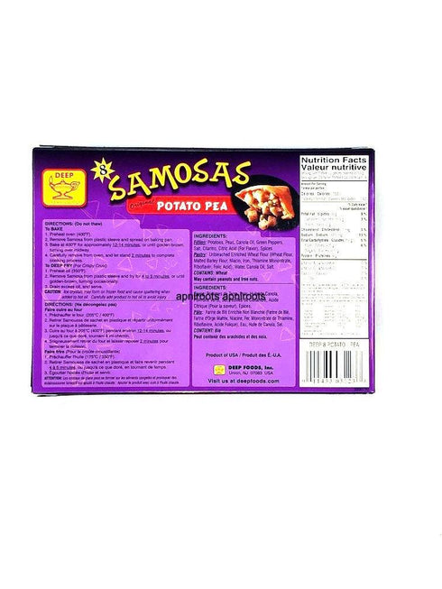 DEEP POTATO PEA SAMOSA 8pcs - apniroots Grocery