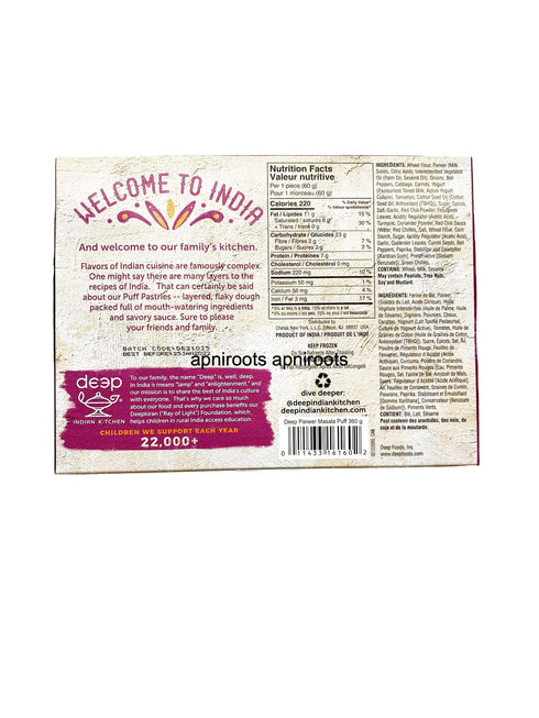 DEEP PUFF PATTY PANEER MASALA 360GM - apniroots Grocery