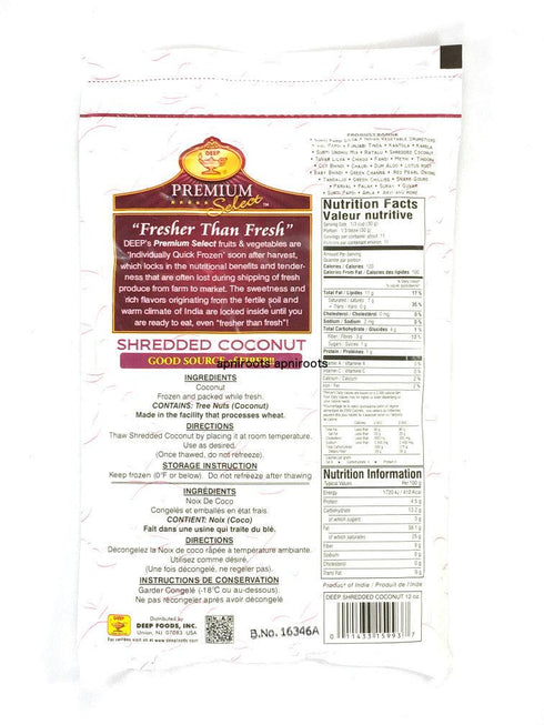 Deep - Shredded Coconut - 340gm - apniroots Grocery