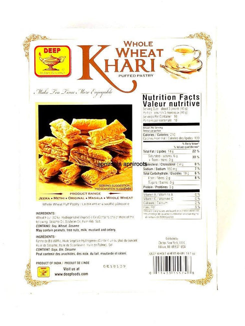 DEEP WHOLE WHEAT KHARI 400G - apniroots Grocery