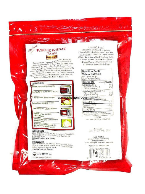 DEEP WHOLE WHEAT NAAN 4P - apniroots Grocery