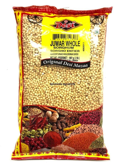 DESI JUWAR WHOLE 2LB - apniroots Grocery