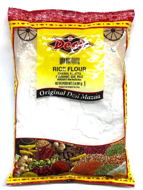 DESI RICE FLOUR 2LB - apniroots Grocery