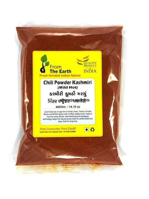 EARTH CHILI POWDERKASHMIR400GM - apniroots Grocery