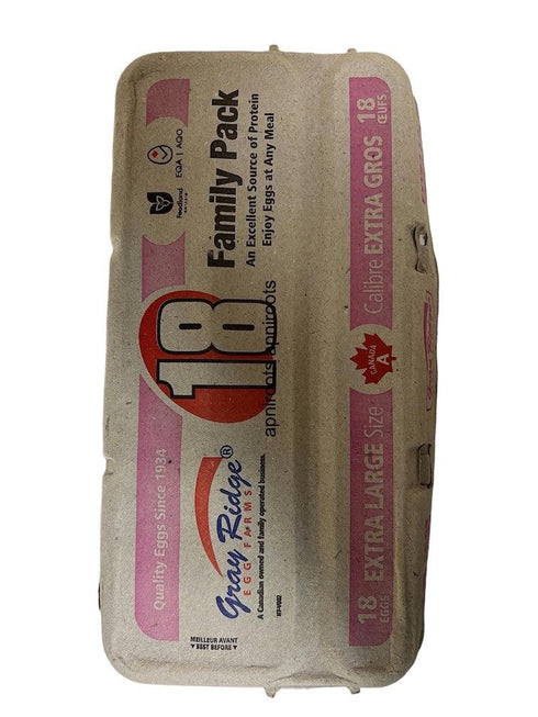 EGGS EXTRA LARGE WHITE 18PK - apniroots Grocery