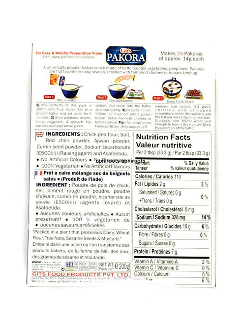 Gits - Instant Pakora - 200gm - apniroots Grocery