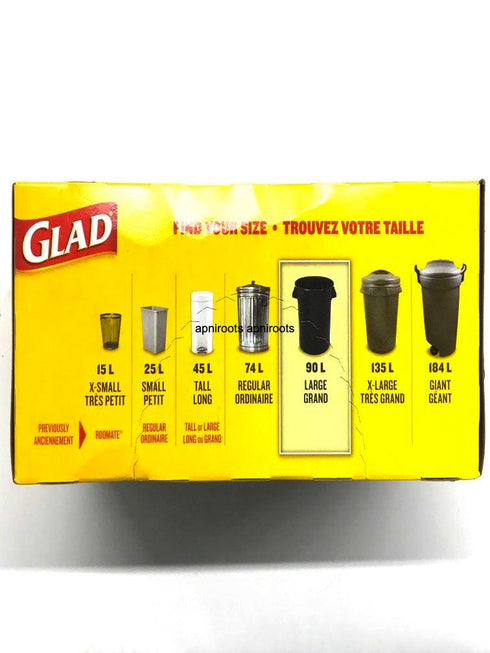GLAD GARDAGE BAGS LG 30 - apniroots Grocery