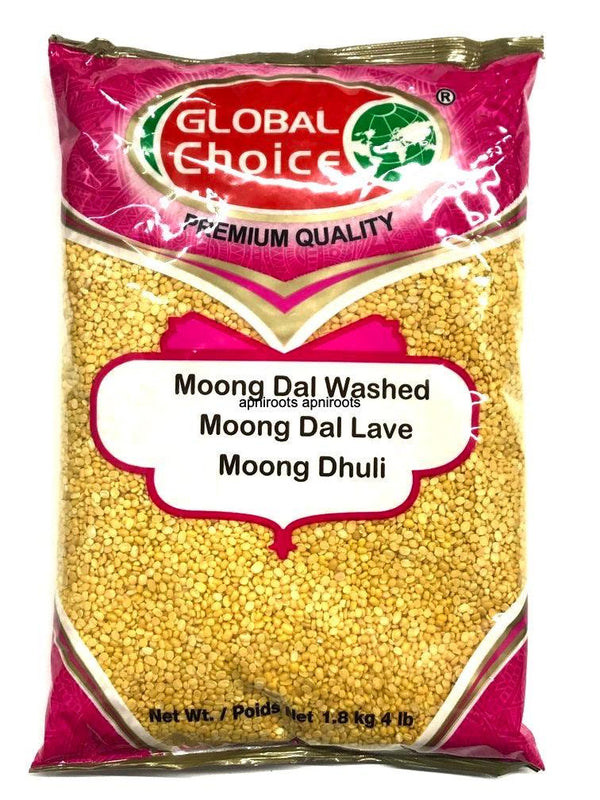 GLOBAL MOONG DAL WASHED 4LB - apniroots Grocery