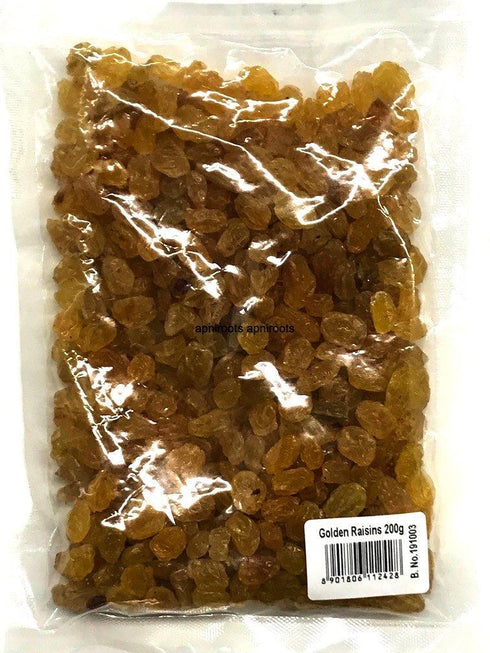 GOLDEN RAISINS_400GM - DEEP LARGE PACK - apniroots Grocery