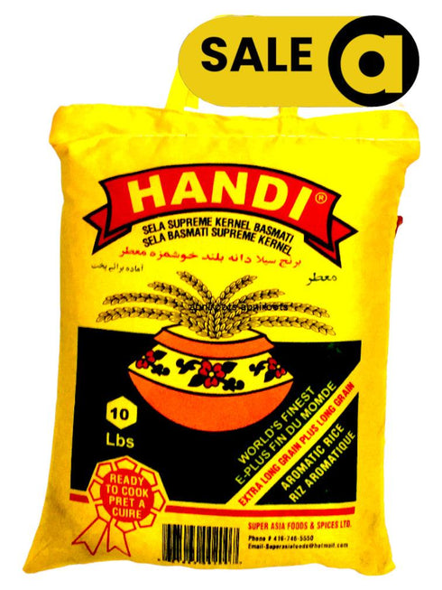 Handi - Basmati Rice (YELLOW) - Sella - 10lb - apniroots Grocery