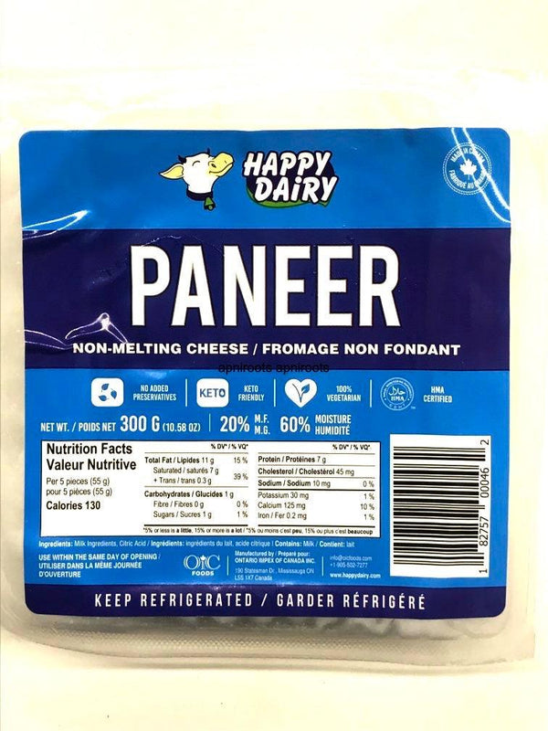 HAPPY DAIRY PANEER-300GM - apniroots Grocery