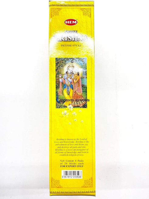 HEM SHREE KRISHNA AGARBATTI 6P - apniroots Grocery