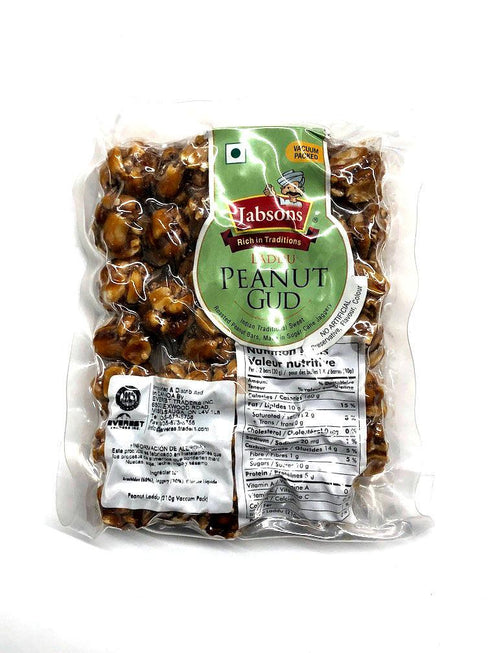 JABSONS PEANUT GUD LADDU-210G - apniroots Grocery