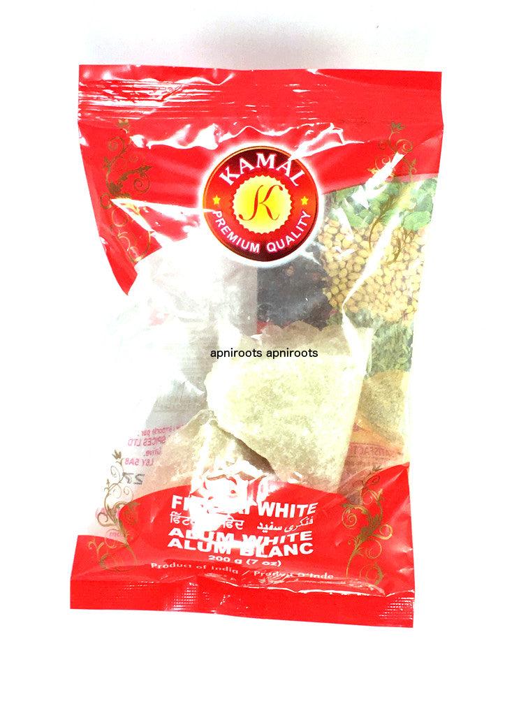 Kamal Fitkari White Alum 200gm by at apniroots Indian Grocery Store