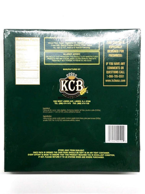 KCB CAKE RUSK EGGFREE700G - apniroots Grocery