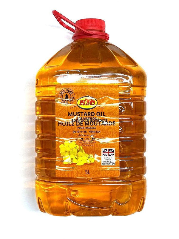 KTC PURE MUSTARD OIL 5LT - apniroots Grocery
