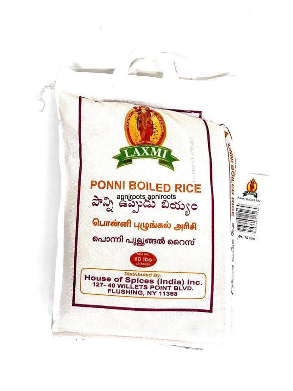 LAXMI PONNI BOILED RICE 10LB - apniroots Grocery