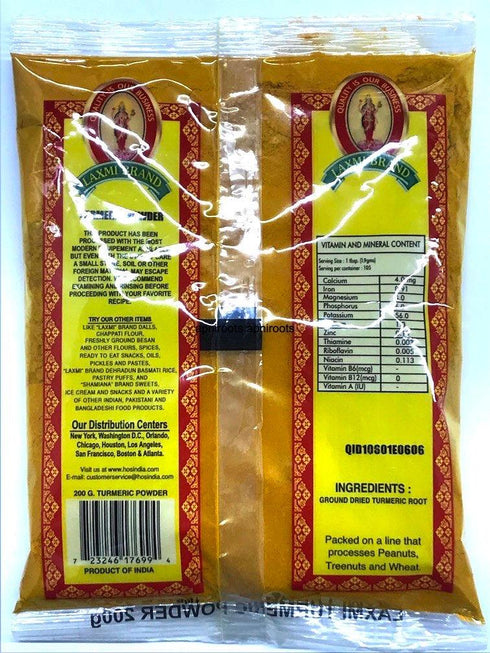 LAXMI TURMERIC PWD 200GM - apniroots Grocery