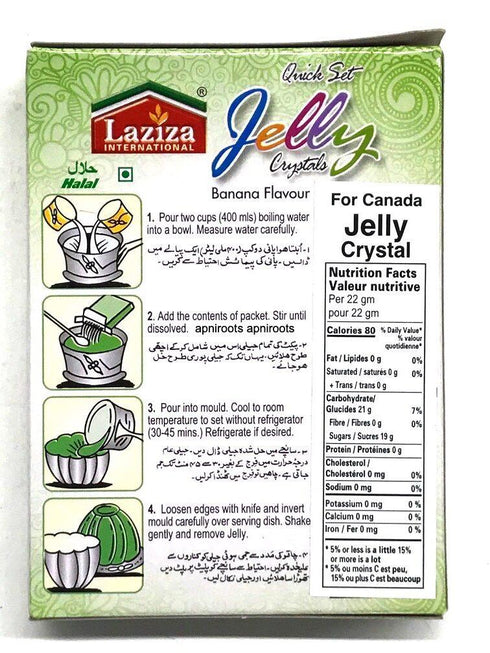 LAZIZA JELLY BANANA 85G - apniroots Grocery