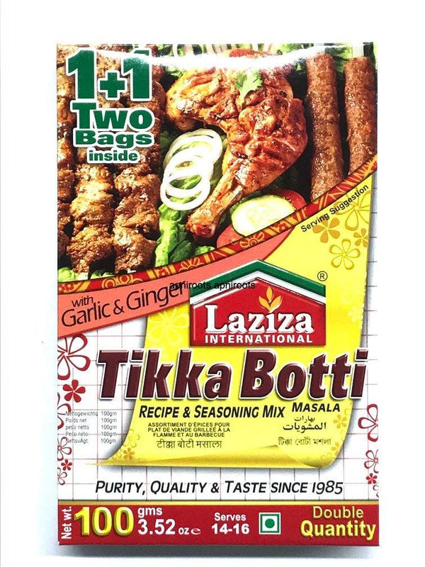 LAZIZA TIKKABOTTI M 100G - apniroots Grocery