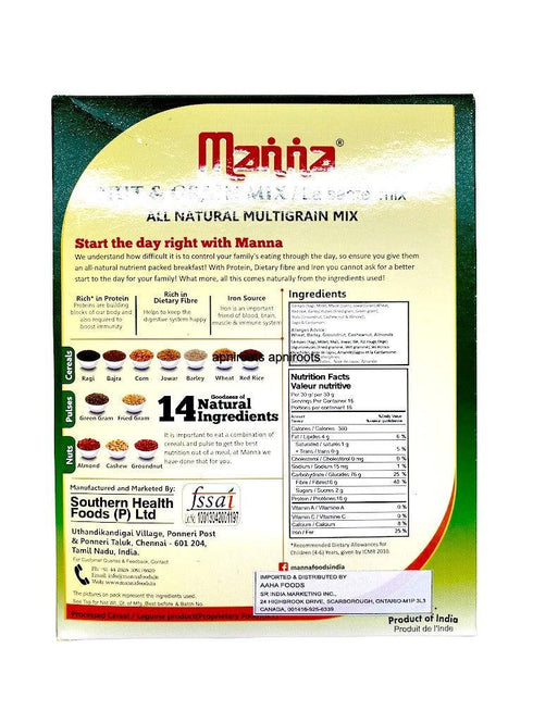 MANNA HEALTH MIX 500GM - apniroots Grocery