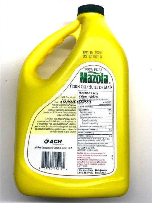 MAZOLA CORN OIL2.84 LT - apniroots Grocery