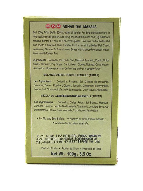 Mdh - Arhar Dal Masala - 100gm - apniroots Grocery