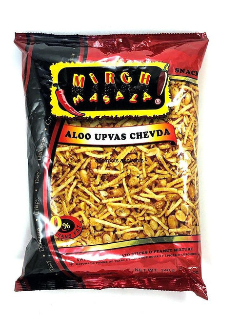 MIRCH MASALA ALOO UPVAS CHEVDA 340G - apniroots Grocery