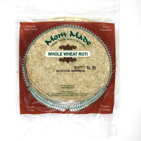 Mom Made - Whole Wheat Roti - 400gm - apniroots Grocery
