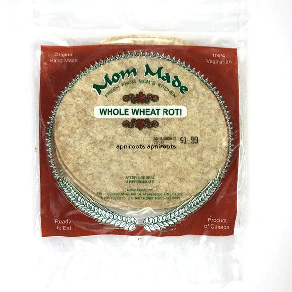 Mom Made - Whole Wheat Roti - 400gm - apniroots Grocery