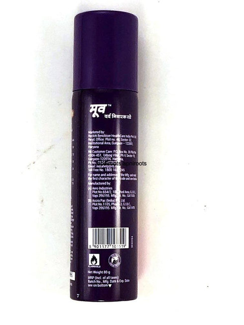 MOOV SPRAY 80G - apniroots Grocery