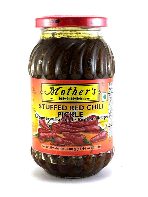 Mothers - Stuffed Red Chilli Pickle - 500gm - apniroots Grocery
