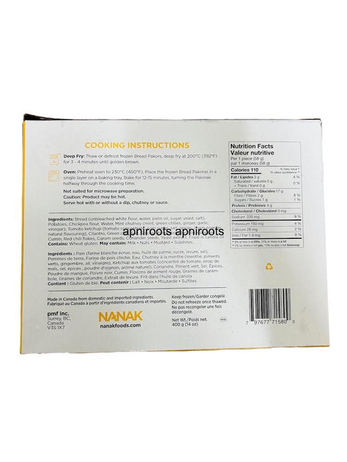 NANAK BREAD PAKORA 400GM - apniroots Grocery